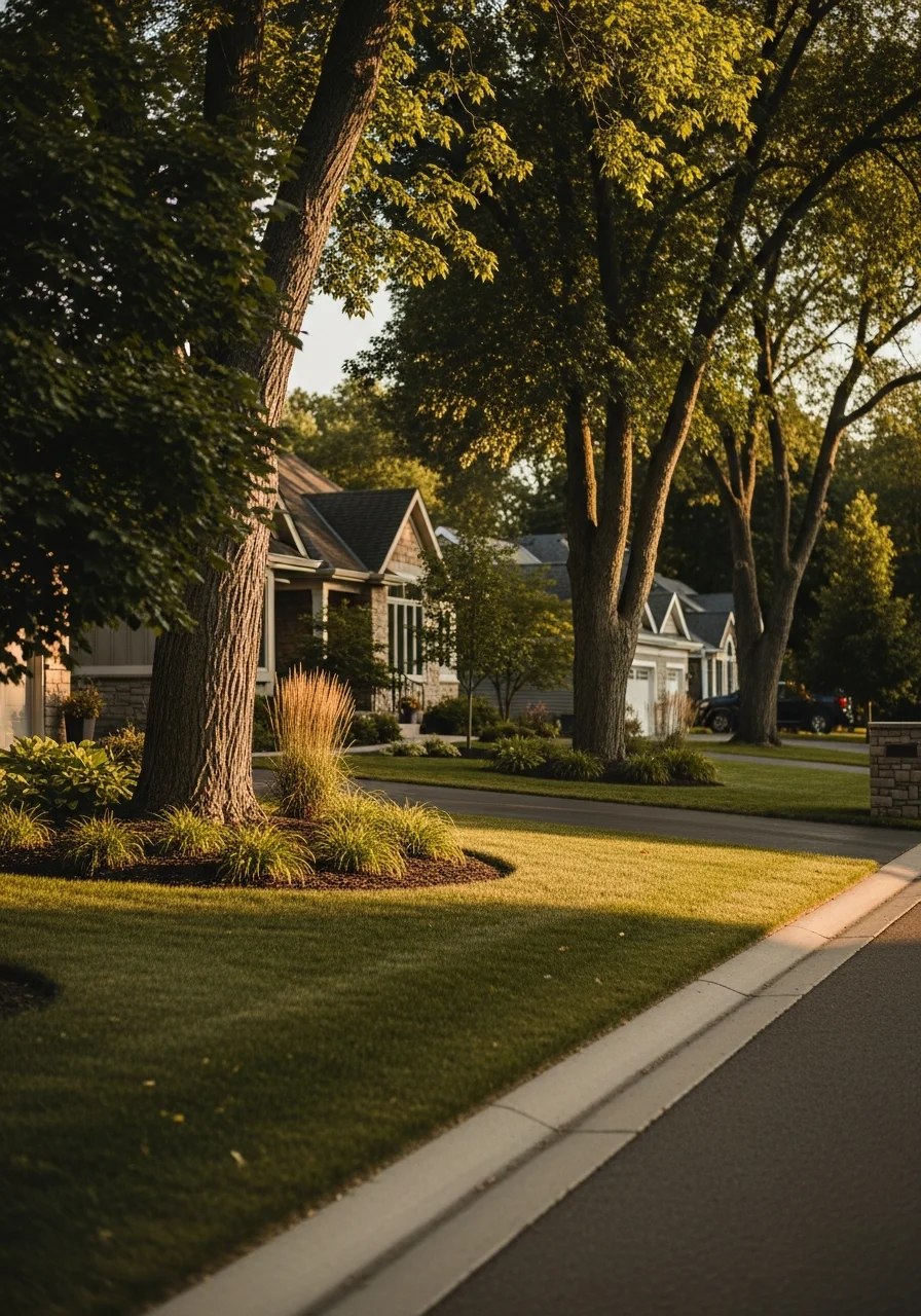 Lakeland home exterior showing quality maintenance and integration with the area's natural surroundings.